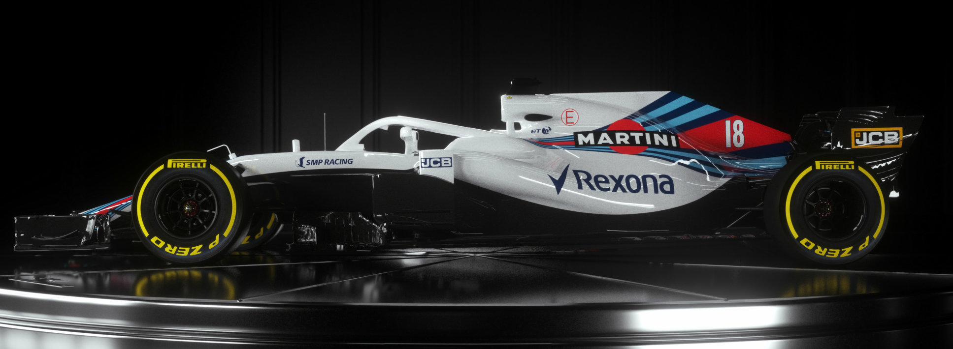 Williams Martini Racing presentó a su “retador“ auto de Formula 1 2018