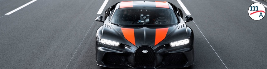 Bugatti rompió la marca de las 300 millas por hora