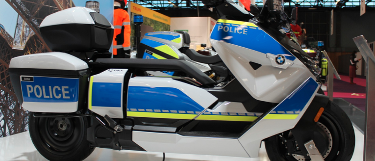 Nueva moto eléctrica de policía, de BMW Motorrad
