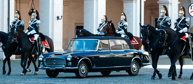 60 aniversario del Lancia Flaminia en el Palacio Quirinal