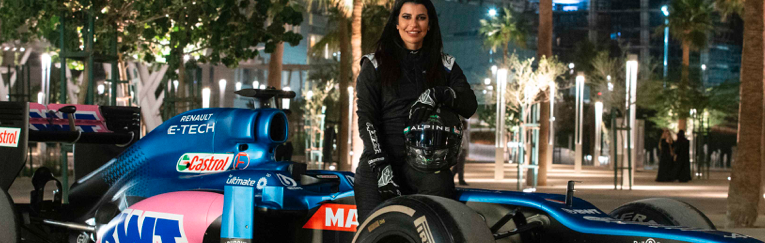 Video: Aseel Al Hamad con Alpine F1 en Arabia Saudita