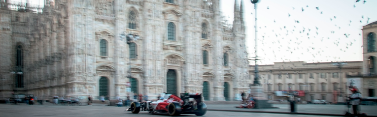 Alfa Romeo despierta Milán con la F1 en el día de su 112 Aniversario
