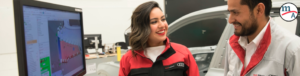 mujer en la producción automotriz en la planta de Audi de San Jose Chiapa, Puebla