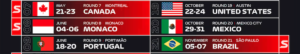 Calendario F1 2027